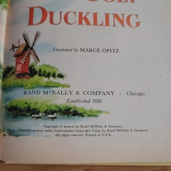 Vintage 1959 Children's Reader Rand McNally Elf Book The Ugly Duckling - Picture 2 of 2